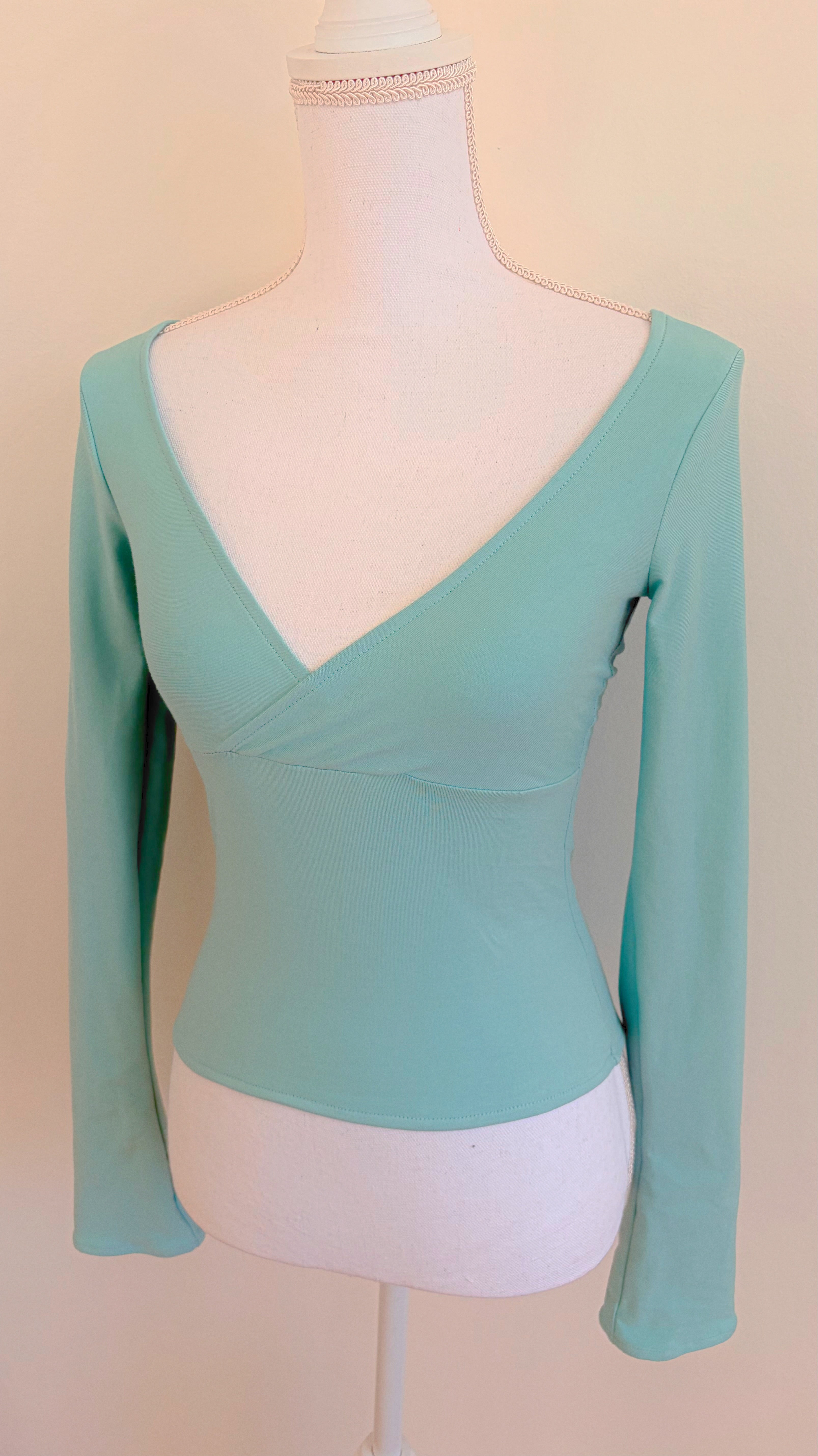 V-neck shirt - Mint