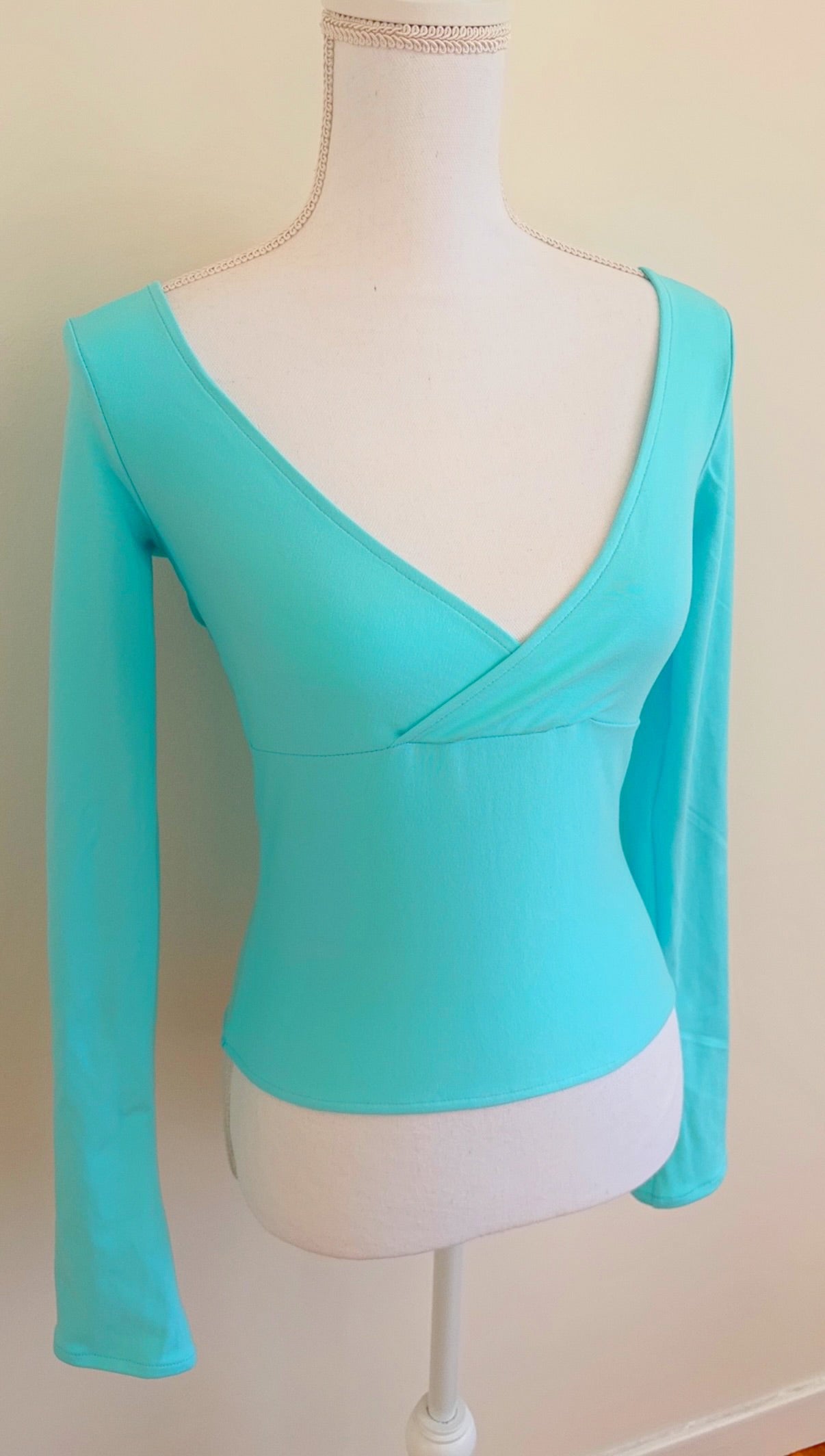 V-neck shirt - Turquoise